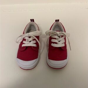 Keds - Red Canvas Lace Up Sneakers Toddler Boy - Size 6.5